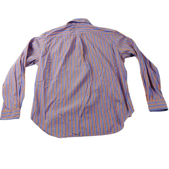 Ralph Lauren Mens Classic Fit Vintage Striped Long Sleeve Button Up Shirt XL - Picture 6 of 6